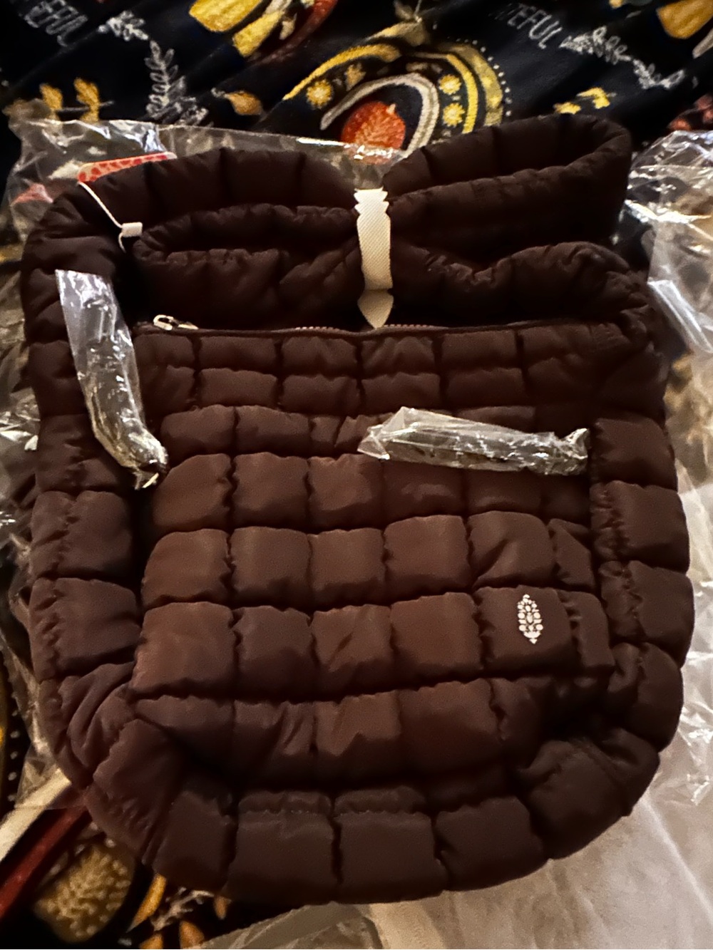 😍NWT! Free People! Mini Carry All in Chocolate! Adorable brown!